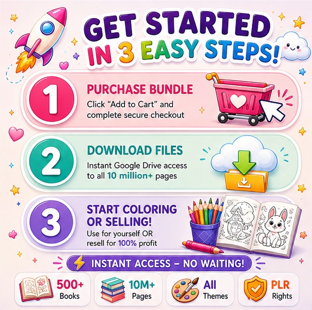 10 Million+ Kids Coloring Pages Bundle PDF