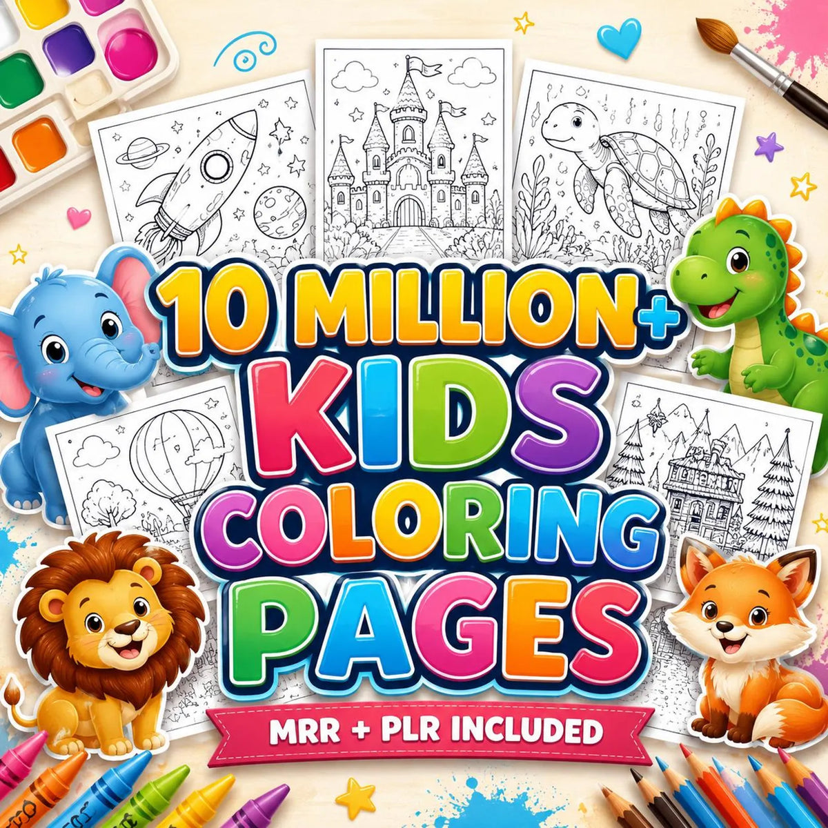 10 Million+ Kids Coloring Pages Bundle PDF