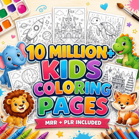 10 Million+ Kids Coloring Pages Bundle PDF