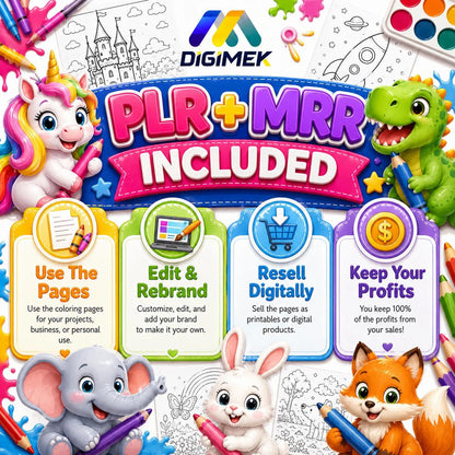 + 100,000 Kids Coloring Pages | Over 100 books for kids and adults, mega pack printable, instant download